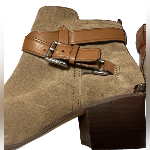 Coach Pauline Tan Suede Leather Boots - Picture 9 of 12